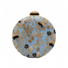POWDER BLUE ROUND BIRD AND BOTANICAL EMBROIDERED EVENING CLUTCH