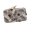 IVORY BOTANICAL FLORAL EMBROIDERED EVENING CLUTCH