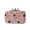 BLUSH PINK PEARL BLOSSOM EMBROIDERED EVENING CLUTCH